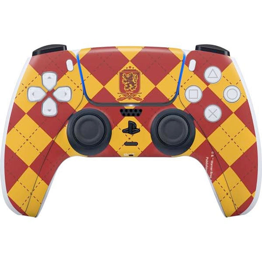 Skinit Decal Gaming Skin Compatible with PS5 Controller - Officially Licensed Wizarding Worlds Harry Potter Gryffindor Huse Crest Design
