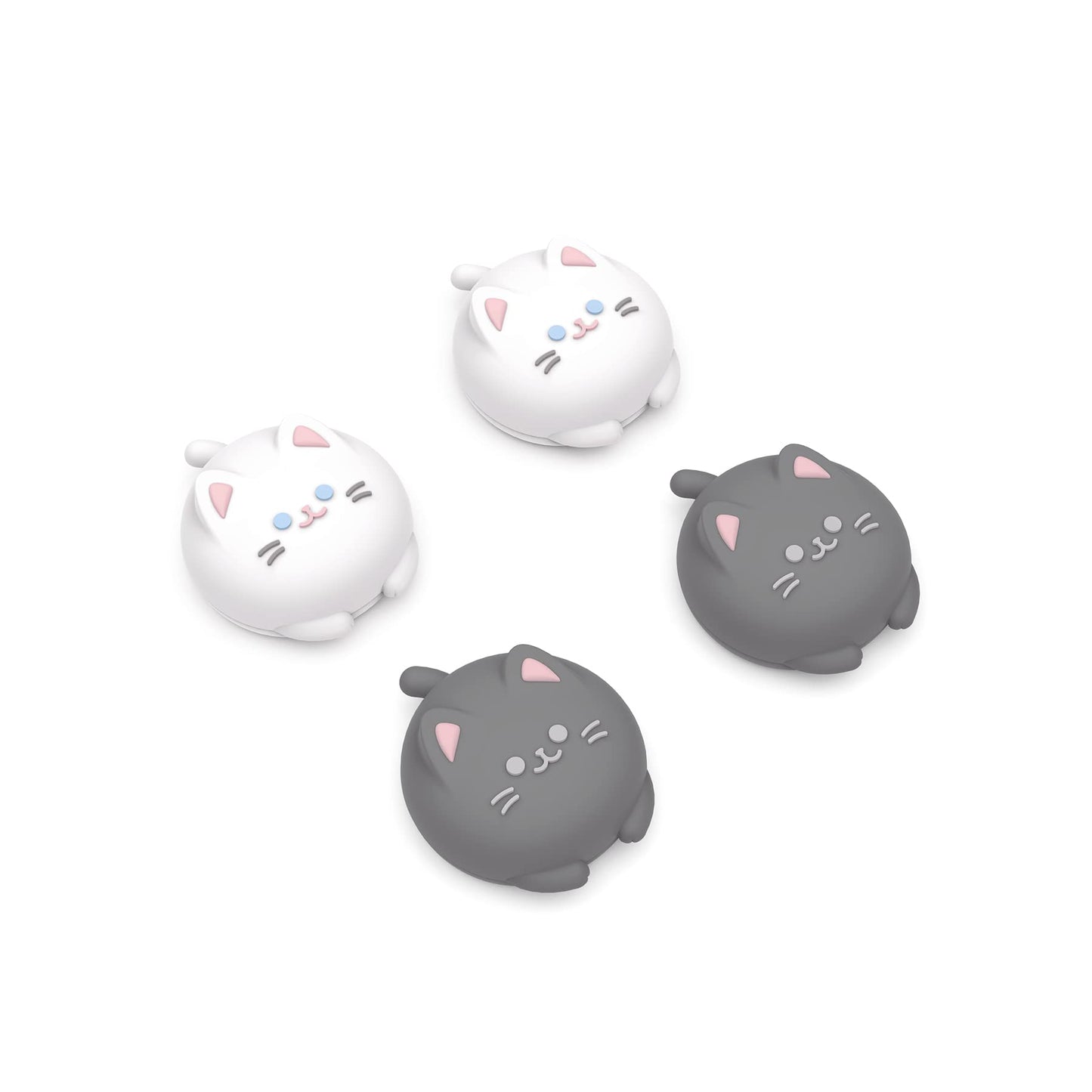 PlayVital Cute Thumb Grip Caps for ps5  Edge  ps4 Controller  Silicone Analog Stick Cover for Xbox Series X/S  Elite Series 2 Controller  Thumbstick Caps for Switch 2 Pro Controller - Cutie Kitty