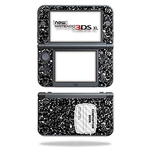 MightySkins Carbon Fiber Skin for Nintendo New 3DS XL (2015) - Compositon Book | Protective  Durable Textured Carbon Fiber Finish | Easy to Apply  Remove  and Change Styles | Made in The USA