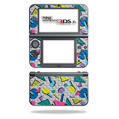 MightySkins Carbon Fiber Skin for Nintendo New 3DS XL (2015) - Awesome 80s | Protective  Durable Textured Carbon Fiber Finish | Easy to Apply  Remove  and Change Styles | Made in The USA