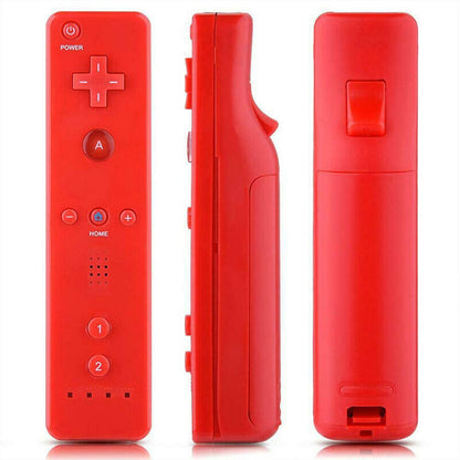 ChamZA Wireless Motion Remote Controller Gamepad for Wii/Wii U - Red, Includes Silicone Case & Hand Strap