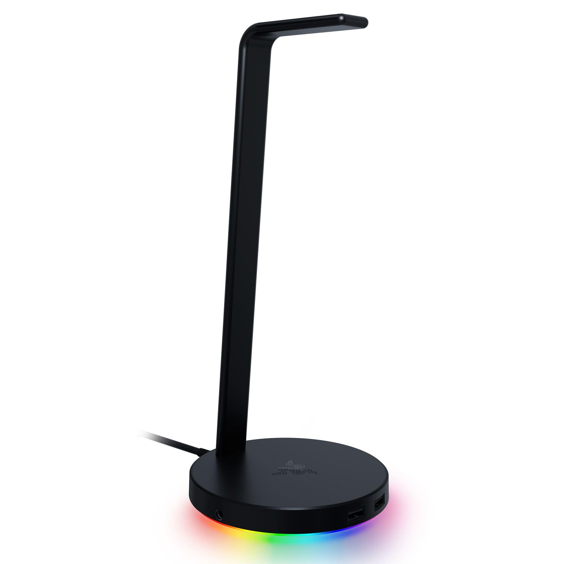 Razer Base Station Chroma Headphone Stand with USB Hub - Quartz Pink, RGB Lighting, 3 USB 3.0 Ports, Non-Slip Base, Model RC21-01190200-R