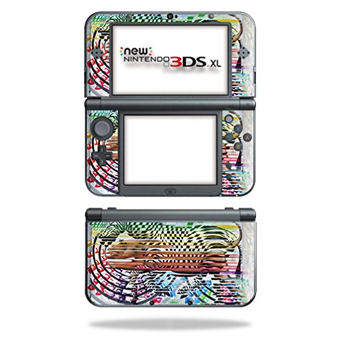 MightySkins Skin Compatible with Nintendo New 3DS XL (2015) - Zebra Trance | Protective, Durable, and Unique Vinyl Decal wrap Co