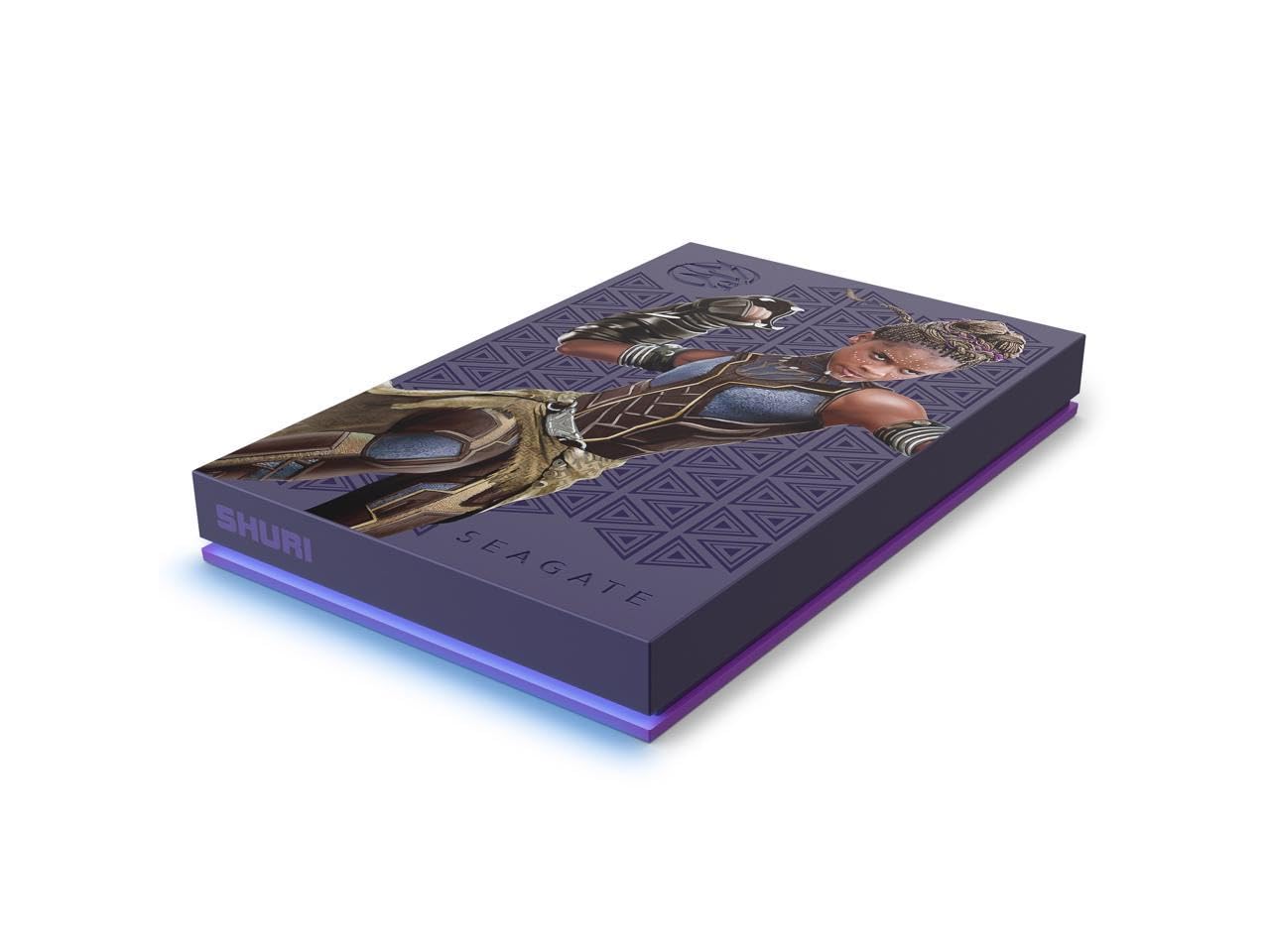 Seagate FireCuda 2TB External HDD - USB 3.2, Customizable RGB LED, Shuri Color, Compatible with PC, Mac, PlayStation, Xbox