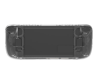 KUJOBUY Steam Deck Case Cover - TPU Protective Crystal Clear, Anti-Slip, Lightweight, 11.8x4.9x1.5, Ergonomic Grip