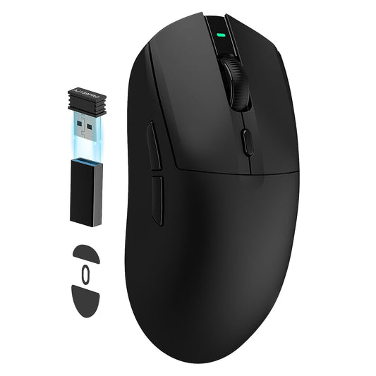 A.JAZZ AJ139 G Pro Wireless Gaming Mouse - Ultra-lightweight 59g, Dual Mode, 26000DPI, 6 Programmable Buttons, Black