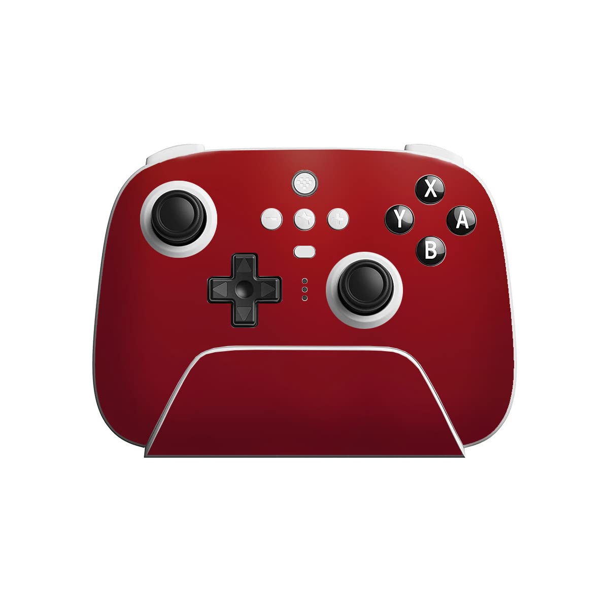 SopiGuard Sticker Skin for 8Bitdo Ultimate Wireless Controller Front and Buttons (Satin Wine Red)
