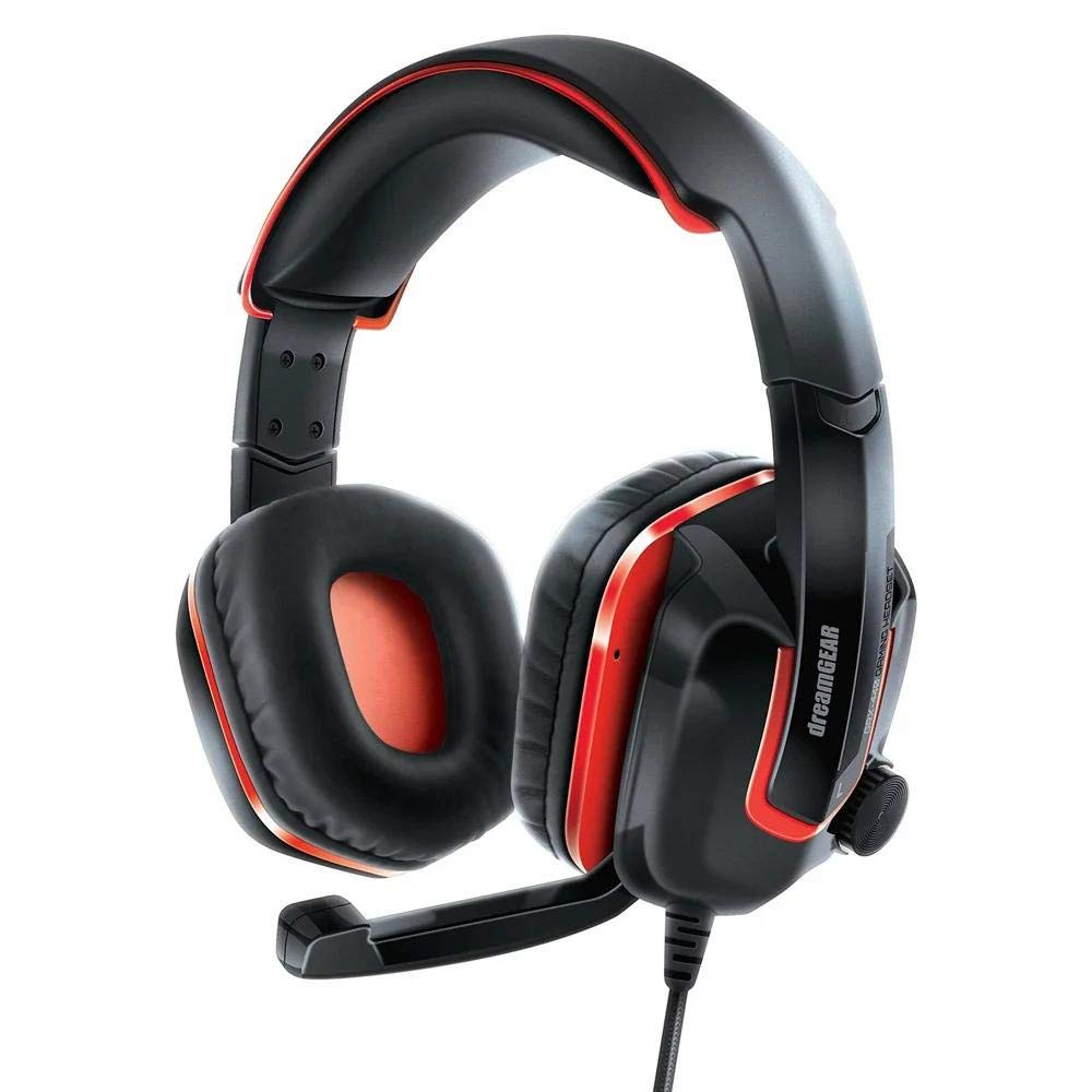 dreamGEAR Gformula-440 - Wired Gaming Headset for Nintendo Switch - Nintendo Switch Lite/Switch/PS4/Xbox One/PC  Black/Red