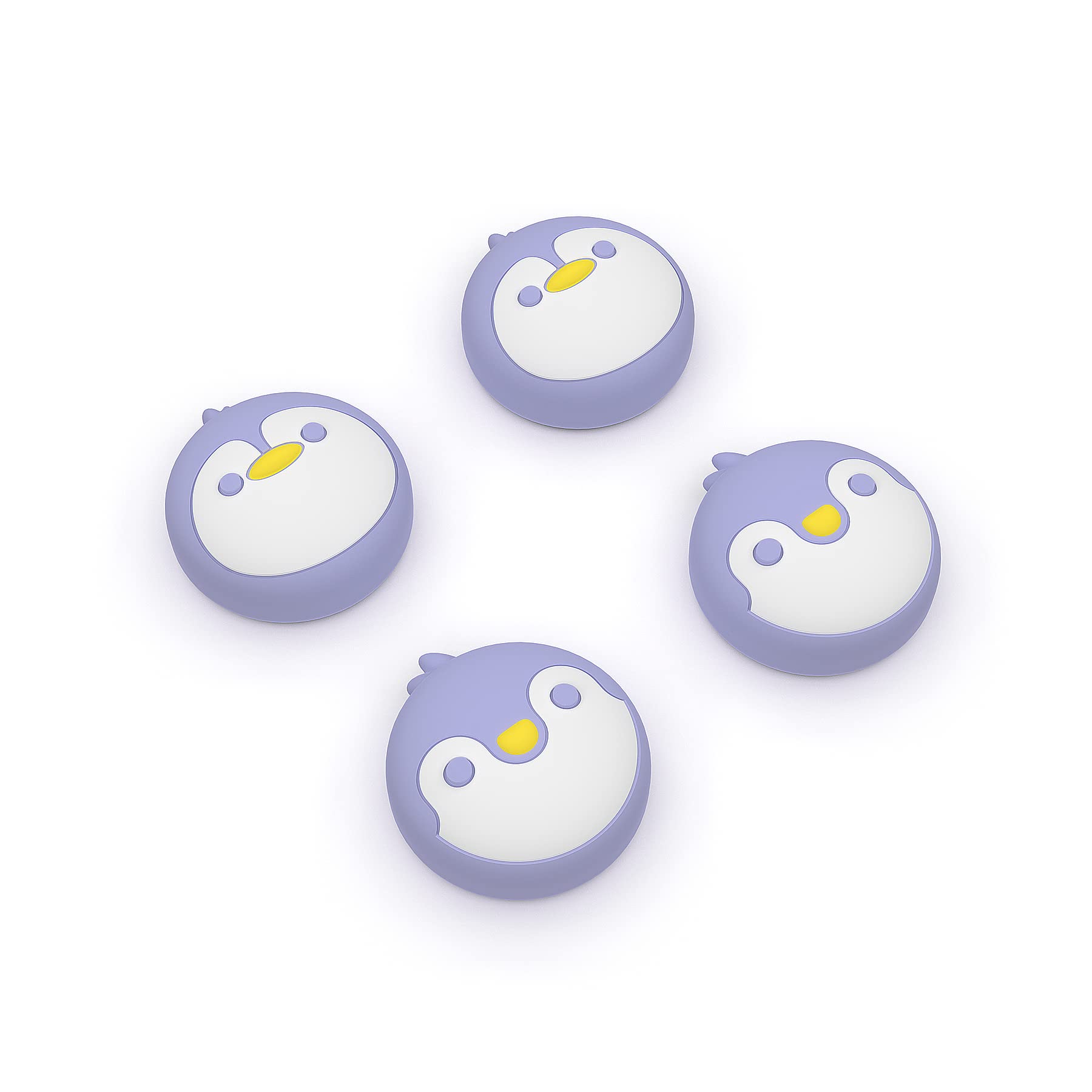 PlayVital Penguin Joystick Caps for Nintendo Switch  Thumbstick Caps for Switch Lite  Analog Cover for OLED Joycon Thumb Grips - Light Violet
