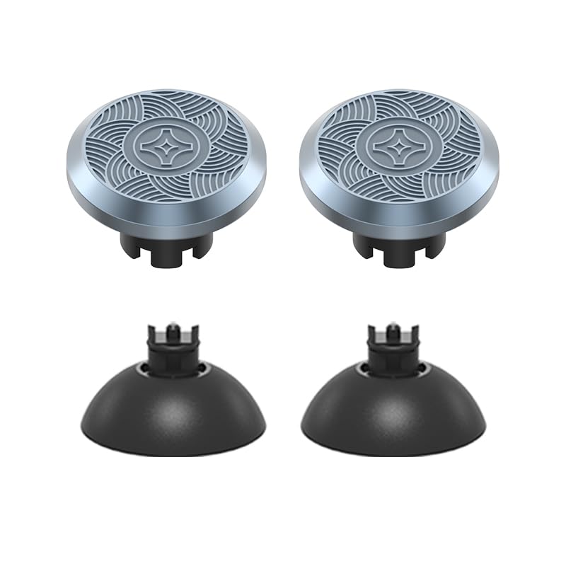 KD.FLY Metal Thumbsticks for PS5 Controller Joystick Replacement  Thumb Sticks for PS4 Controller  Custom Thumb Grips for Switch Pro Controller  2 Joystick  2 Thumbstick Base  Sacred Geometry