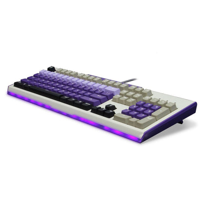 Hyperkin Hyper Clack Tactile Mechanical Keyboard for PC/Mac - Retro-Style, Blue, Model M07207