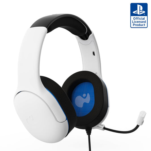 PDP AIRLITE Pro Headset with Mic for PS5/PS4/PC - Frost White, Model 052-018-WH