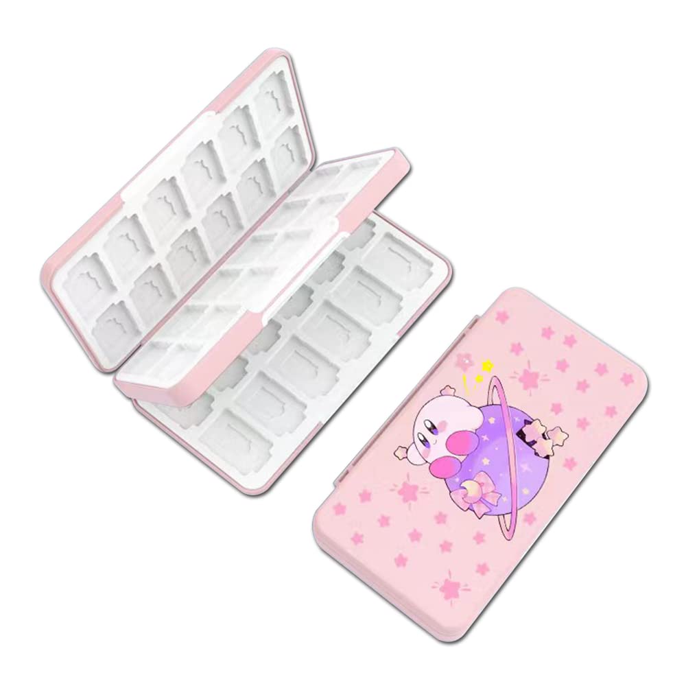 PERFECTSIGHT 48 Switch Game Card Case for Nintendo Switch OLED Switch Lite Cute 48 Game Holder refill unit Case for Game Cards and SD Cards  Kawaii Portable Compact Storage Box  KB