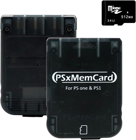 Kaico PSx 512MB Memory Card for PS1 & PS One - High Speed, Clear, Supports Firmware Upgrade & FreePSXBoot