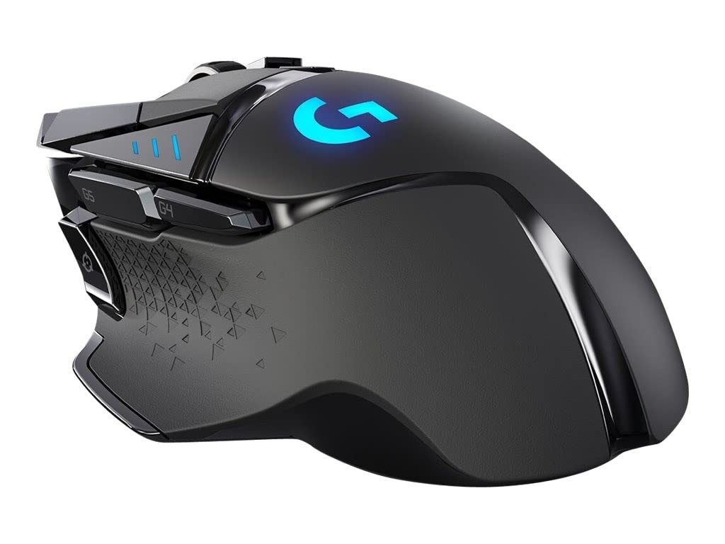 Logitech G502 Lightspeed Wireless Gaming Mouse  25K Hero Gaming Sensor  25600 DPI  RGB  Ultra-Light  11 Programmable Buttons  Long Life Battery  PowerPlay-Compatible  PC - Black