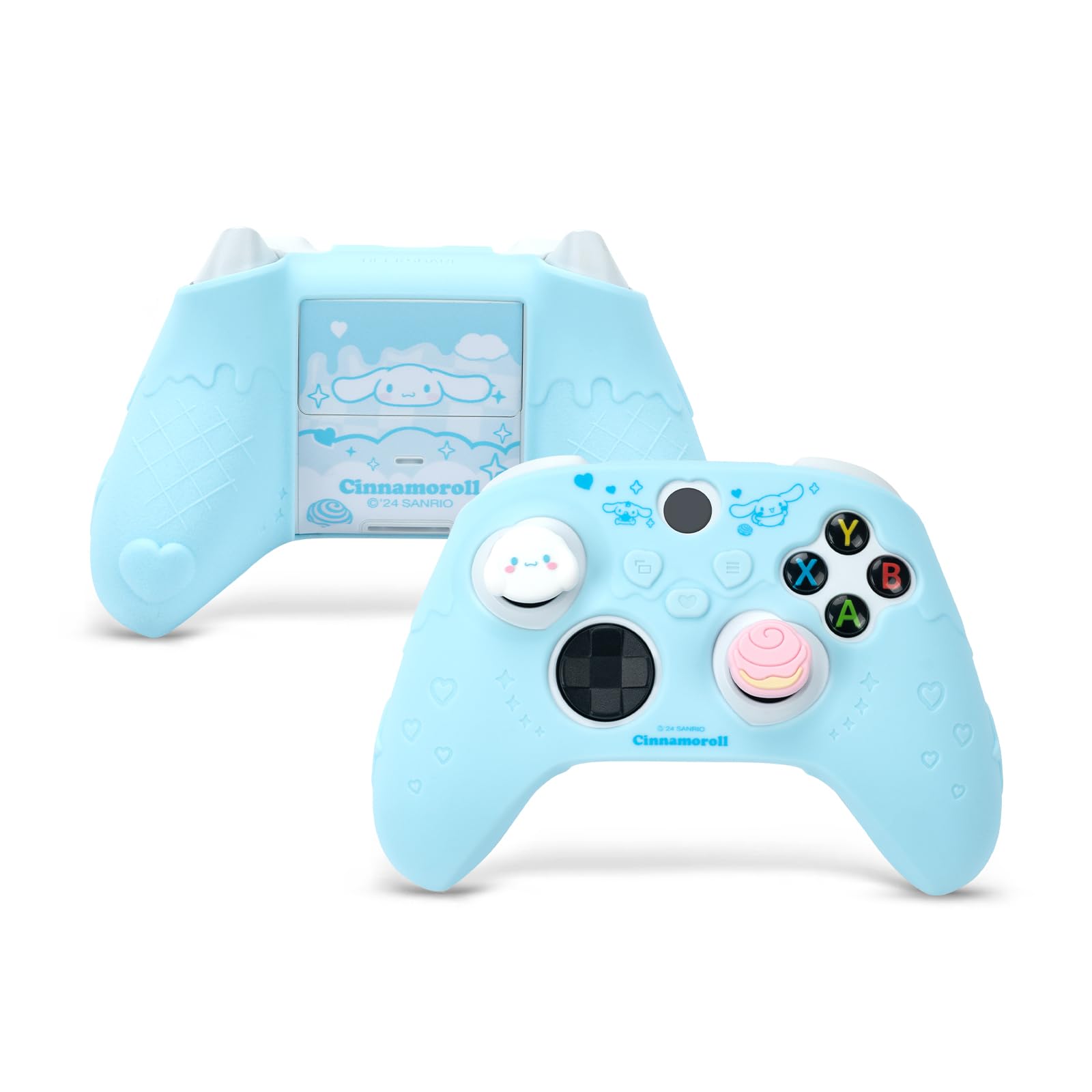Kuitmor Cover Skin for Xbox Series X Controller  Soft Silicone Ergonomic Protective Cover Skin Case Compatible with Xbox Wireless Controller with 2 Thumb Grip Caps - DEG