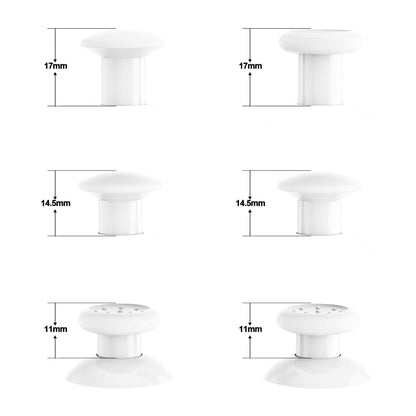 eXtremeRate ThumbsGear Ergonomic Thumbstick for PS5/PS4, Adjustable Joystick, 3 Heights, White, Model P4J1102