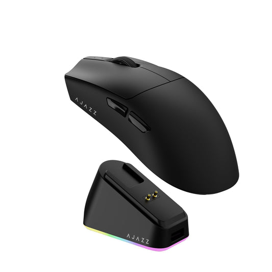 AJ139P V3 MC Wireless Gaming Mouse 2.4G Wired/Bluetooth | RGB Magnetic Charging Dock | Lightweight Design | 24K DPI | 800mAh Battery | PAW3311 Sensor | 5 Programmable Buttons  Compatible with PC/Mac