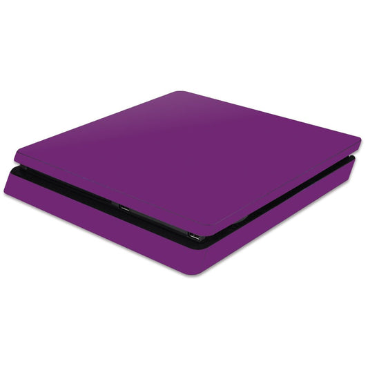 MIGHTY SKINS PS4 Slim Skin - Solid Purple Vinyl Decal Wrap, Easy Apply/Remove, Durable Protection, Made in USA