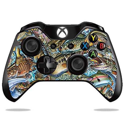 MIGHTY SKINS Xbox One/One S Controller Skin - Action Fish Puzzle, Durable Vinyl Wrap, Easy to Apply & Remove, Made in the USA
