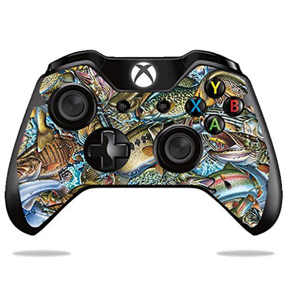 MIGHTY SKINS Xbox One/One S Controller Skin - Action Fish Puzzle, Durable Vinyl Wrap, Easy to Apply & Remove, Made in the USA