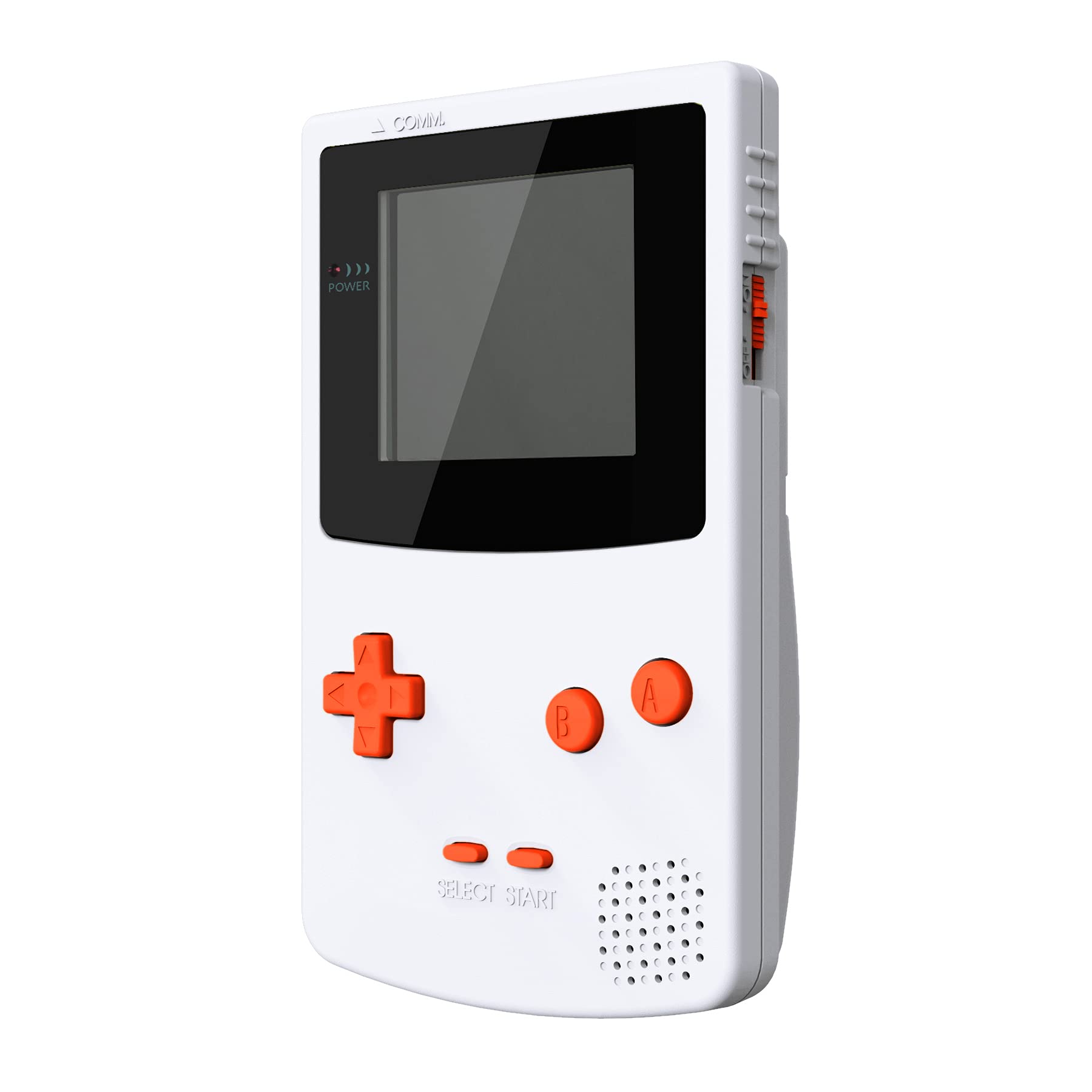 eXtremeRate Orange Replacement Full Set Buttons for Gameboy Color GBC - Handheld Game Console NOT Included