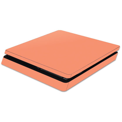 MIGHTY SKINS PS4 Slim Skin - Solid Peach Vinyl Decal Wrap, Durable & Easy to Apply, Model SOPS4SL-Solid Peach