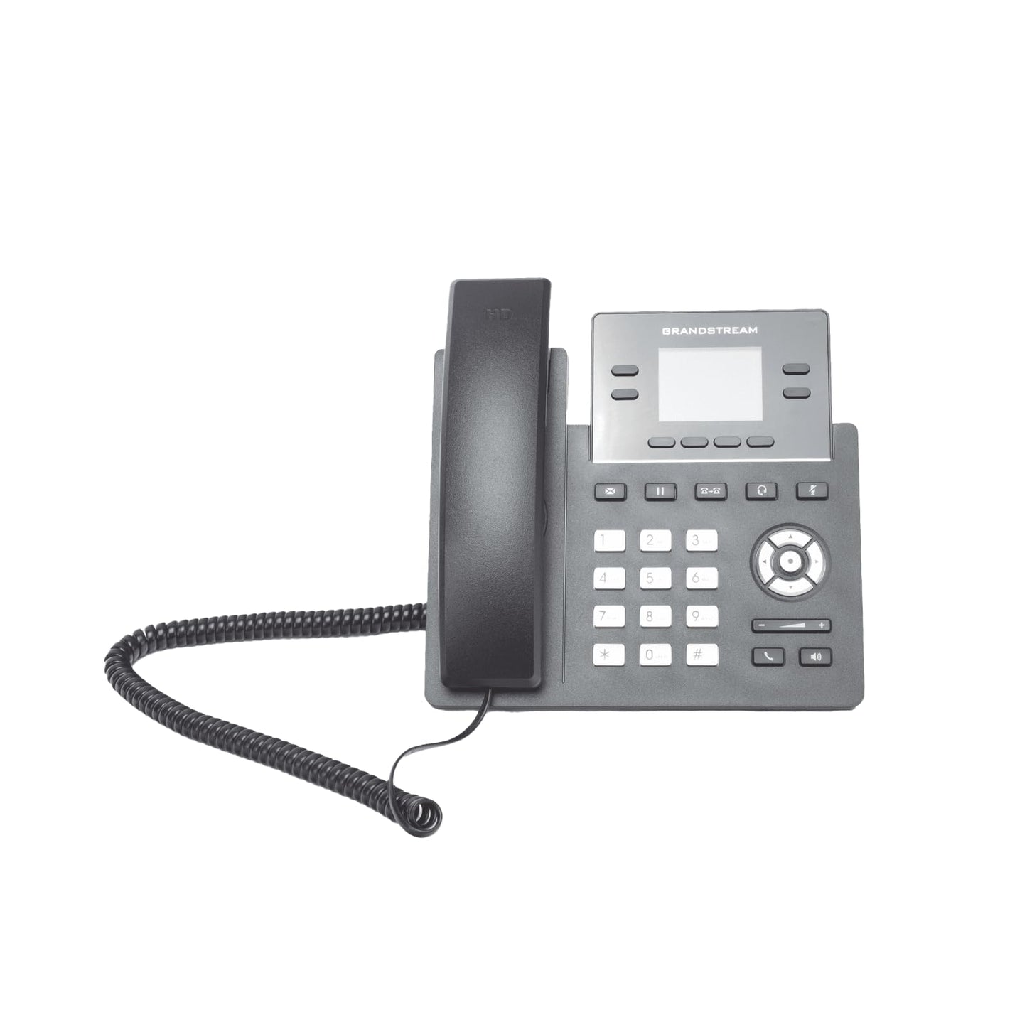 Grandstream GRP2612G IP Phone | 4 Lines, 4 SIP Accounts | 2.4-Inch Color Display | Dual-Port Gigabit Ethernet with Integrated Po
