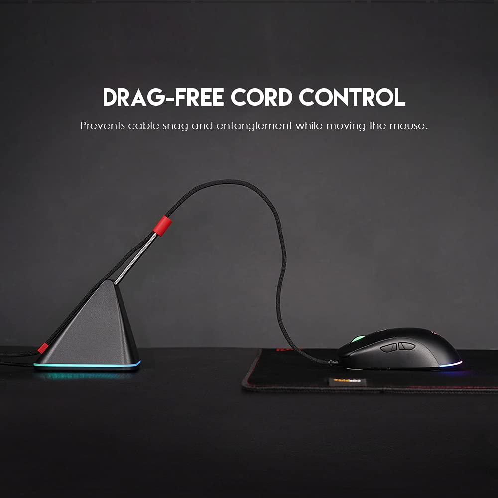 FANTECH RGB Gaming Mouse Bungee - Cable Management Device for Esports, Black