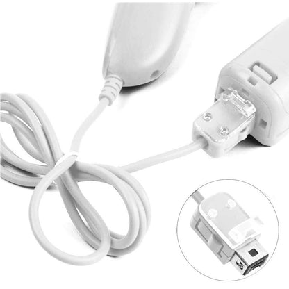 NC Nunchuck Controller Joystick Gamepad Replacement for Wii & Wii U - White (1PCS)