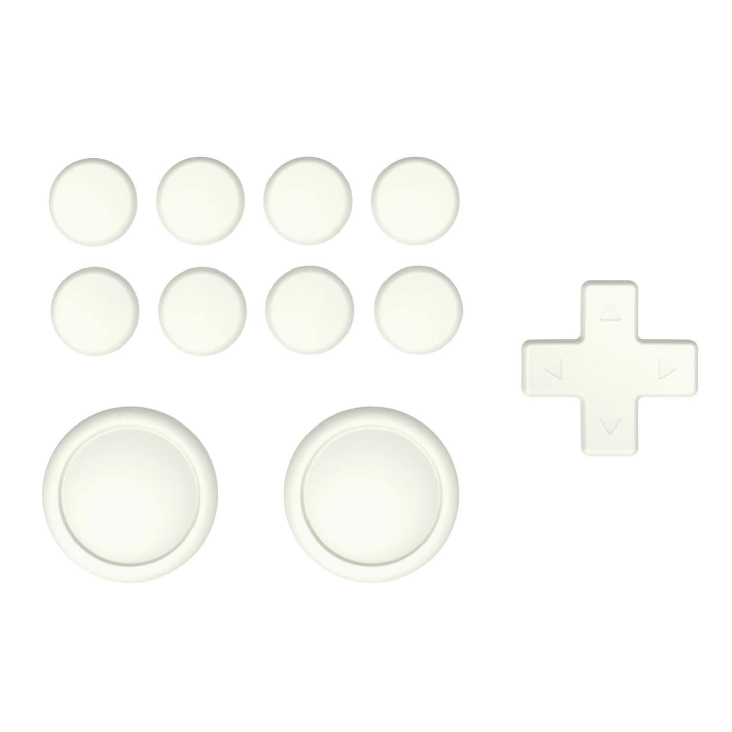 PlayVital ABXY D-Pad Directional Silicone Button Covers and Thumb Grip Set for Nintendo Switch/OLED Joycon/Switch Lite Antique Yellow