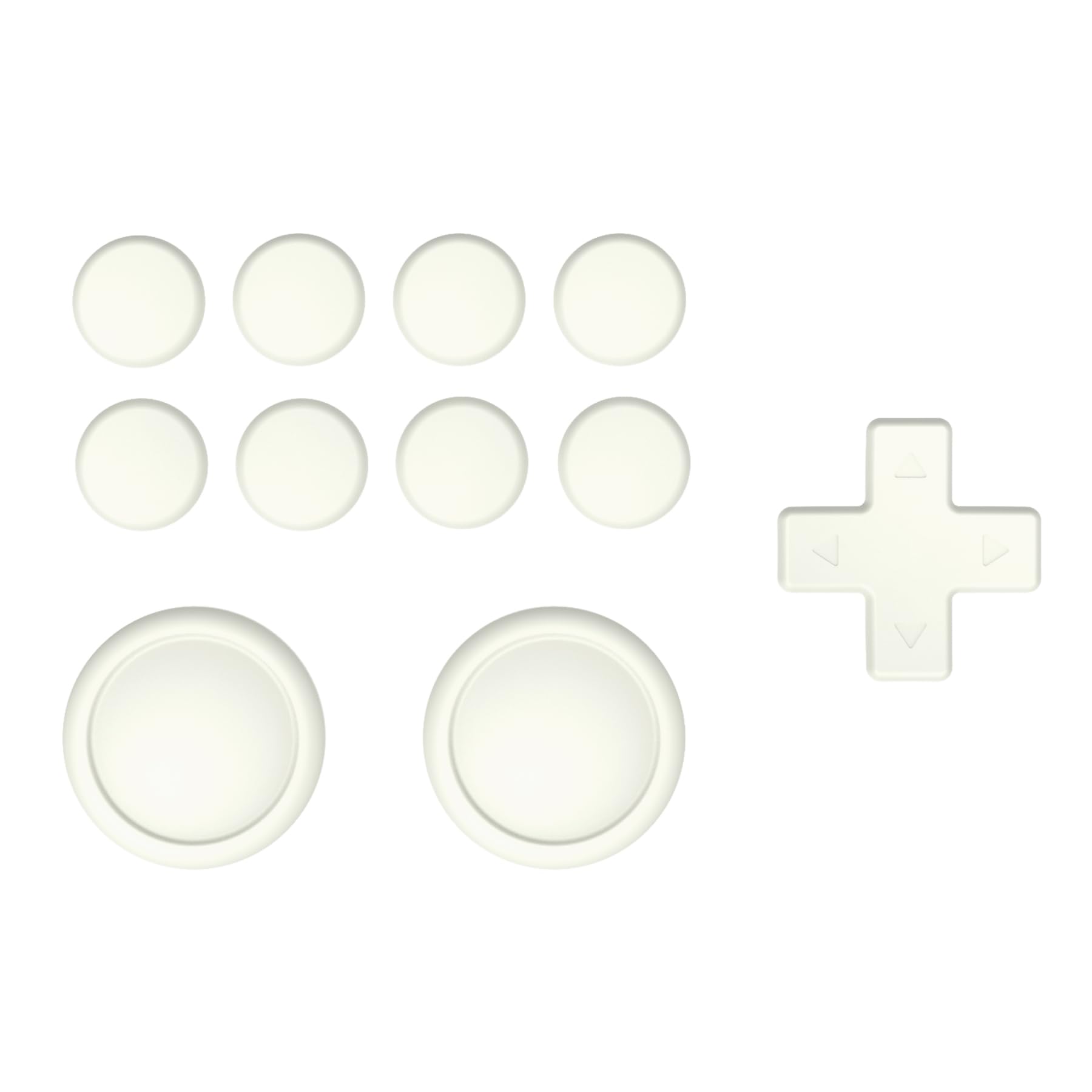 PlayVital ABXY D-Pad Directional Silicone Button Covers and Thumb Grip Set for Nintendo Switch/OLED Joycon/Switch Lite Antique Yellow