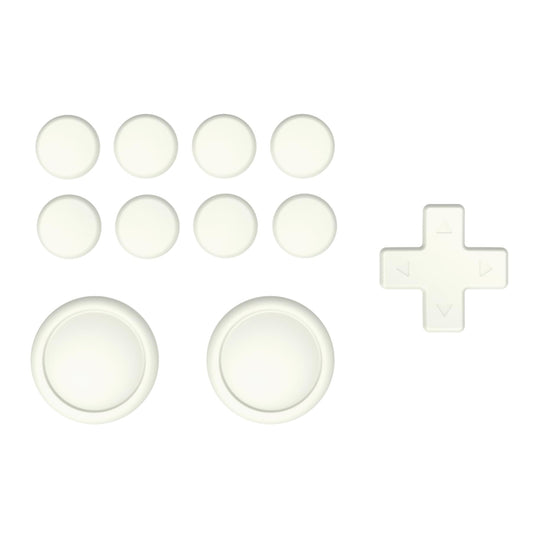 PlayVital ABXY D-Pad Directional Silicone Button Covers and Thumb Grip Set for Nintendo Switch/OLED Joycon/Switch Lite Antique Yellow