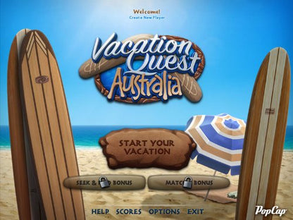 PopCap Vacation Quest: Australia PC Game - Model 1202-2694