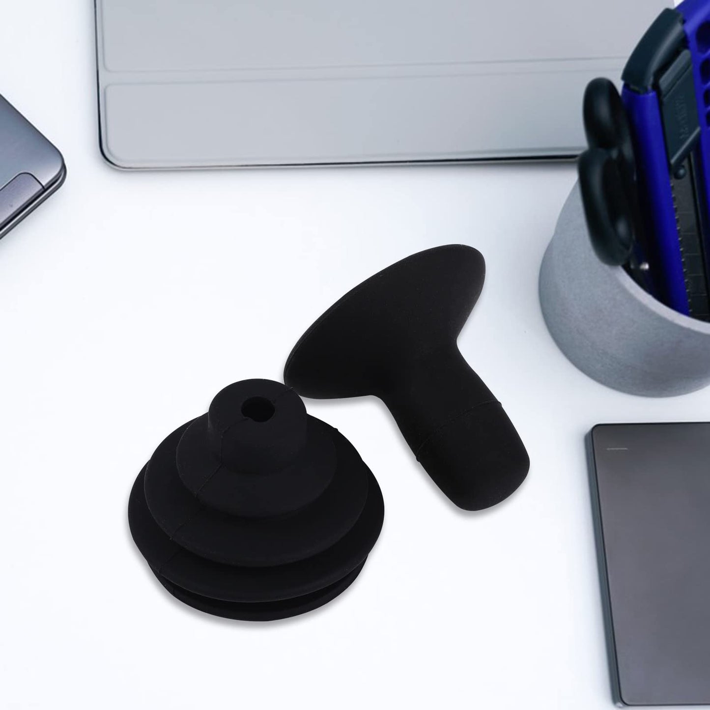 Sliverdew Electric Wheelchair Joystick Controller Knob - 4 Pcs Black Mobility Aid Joystick Button Cap for Powerchair Parts