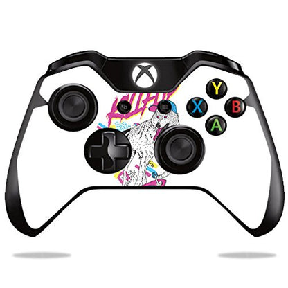 MIGHTY SKINS Xbox One/One S Controller Skin - Skater Wolf | Durable Vinyl Wrap, Easy Apply/Remove, Made in USA