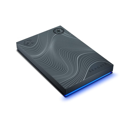 Seagate FireCuda 2TB External Hard Drive - Beskar Color, USB 3.2 Gen 1, Model STKL2000403, Customizable LED RGB Lighting