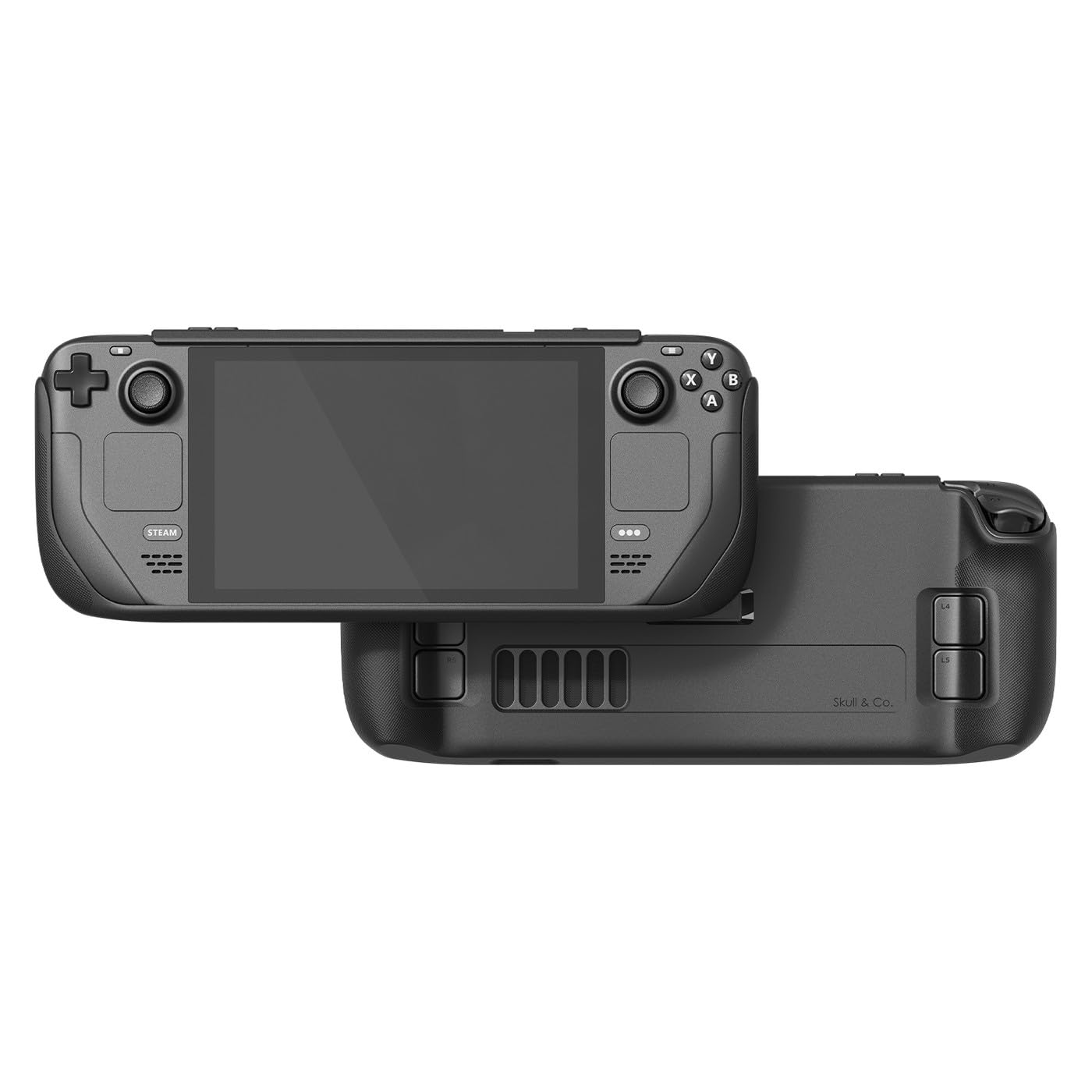 Skull & Co. GripCase SD for Steam Deck - Black, Soft Protective Case with Textured Grips, Shock-Absorption, Non-Slip Design