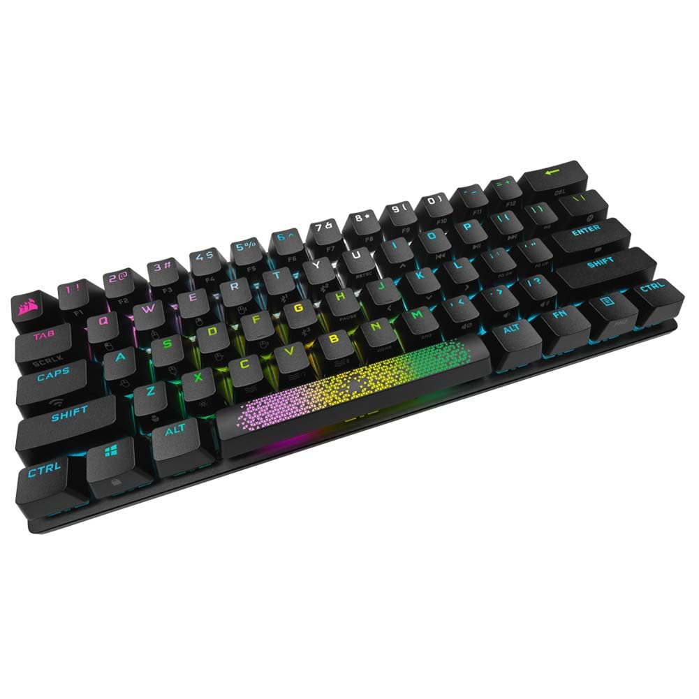 Corsair K70 PRO MINI Wireless RGB Mechanical Gaming Keyboard - 60% Size, Black, Cherry MX Speed, Aluminum Frame, Model CH-9189014-NA