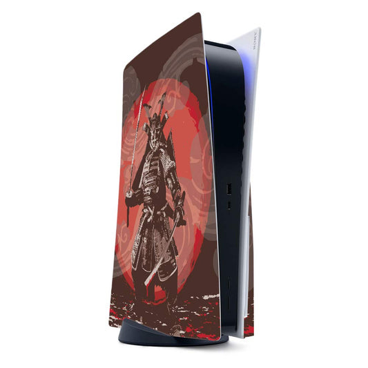 MightySkins Gaming Skin for PS5 / Playstation 5 - Samurai Battle | Protective Viny wrap | Easy to Apply and Change Style | Made in The USA
