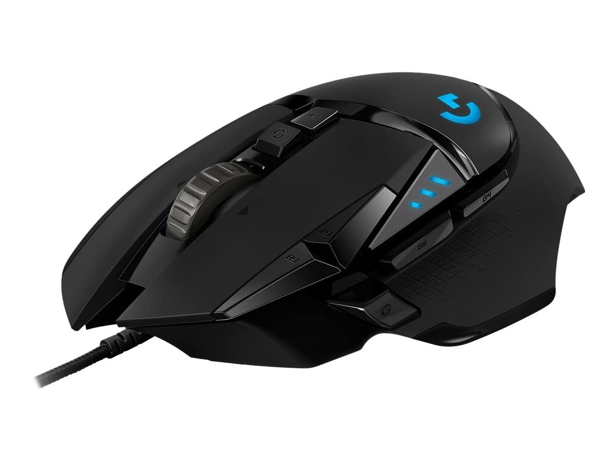 Logitech G502 Hero High Performance Wired Gaming Mouse, 25K Sensor, 25,600 DPI, RGB, Adjustable Weights, 11 Programmable Buttons