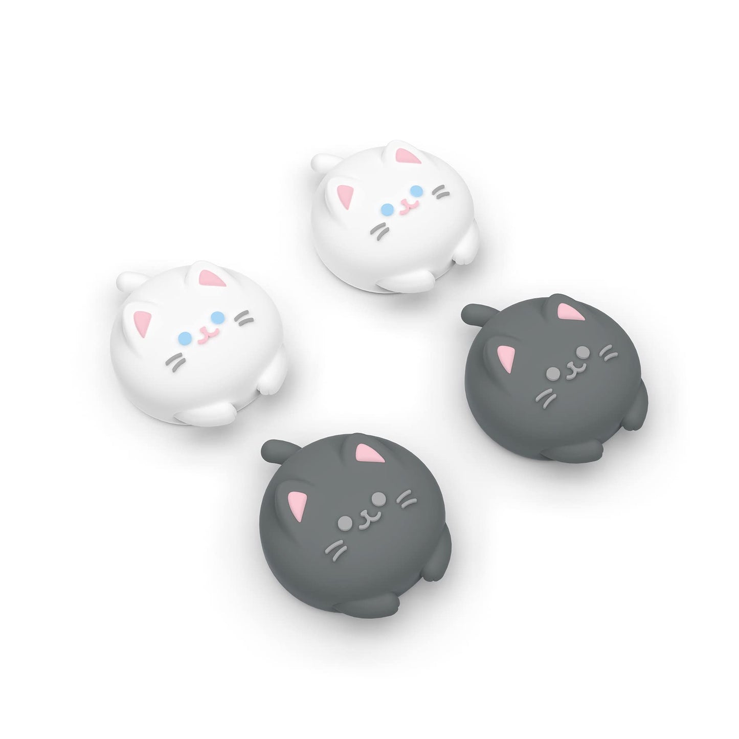 PlayVital Joystick Caps for Nintendo Switch  Thumbstick Caps for Switch Lite  Analog Cover for OLED Joycon Thumb Grips - Cutie Kitty