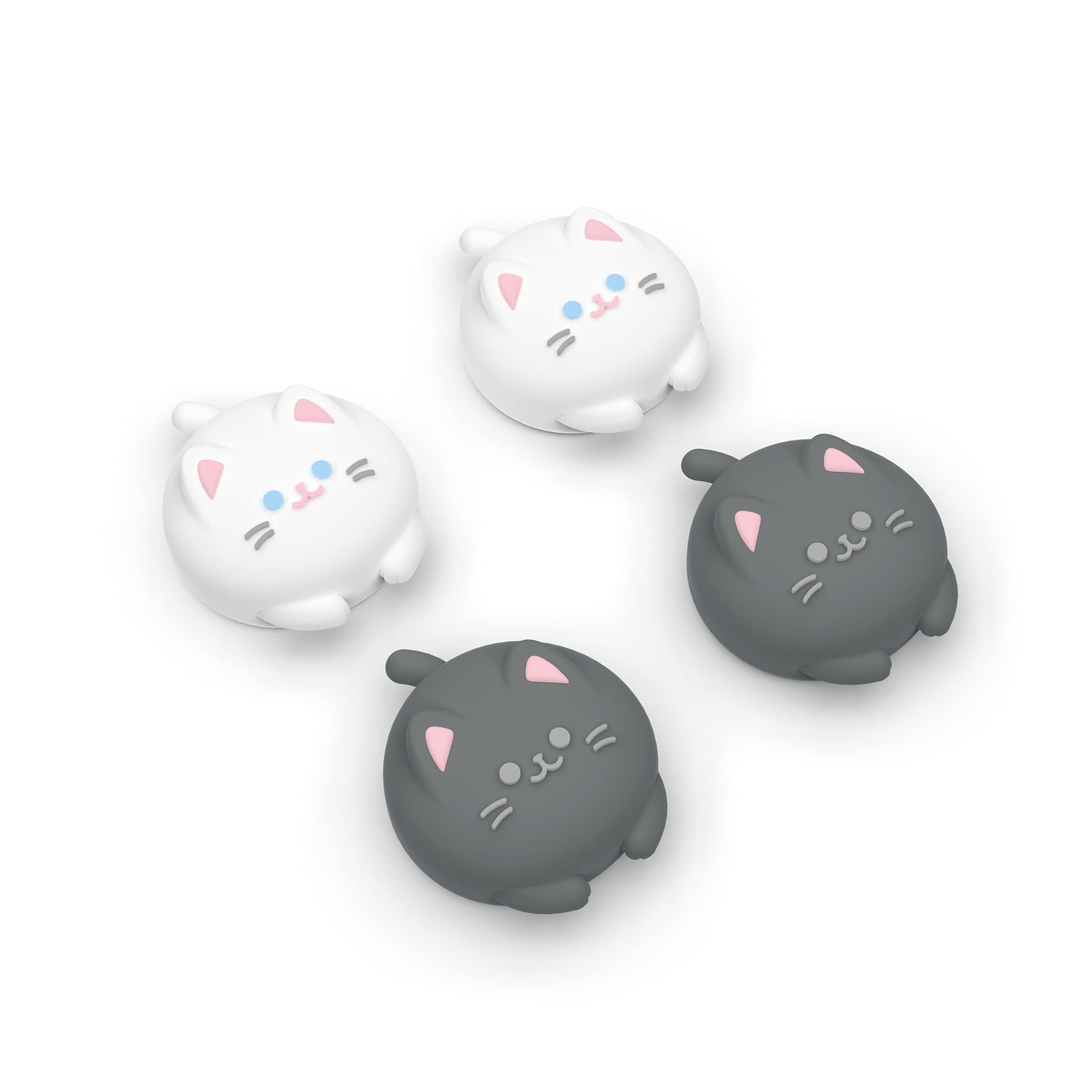 PlayVital Joystick Caps for Nintendo Switch  Thumbstick Caps for Switch Lite  Analog Cover for OLED Joycon Thumb Grips - Cutie Kitty