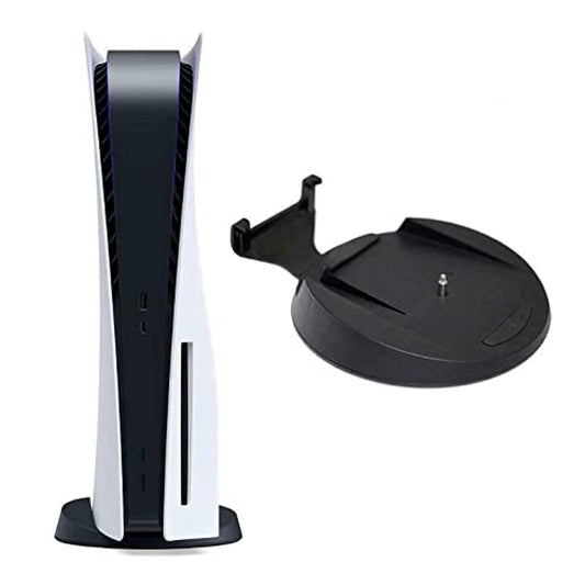 XBERSTAR PS5 Stand Replacement Vertical Stand with Screw for PlayStation 5 Console Digital Edition and Disc Version (Black ps5 Base)