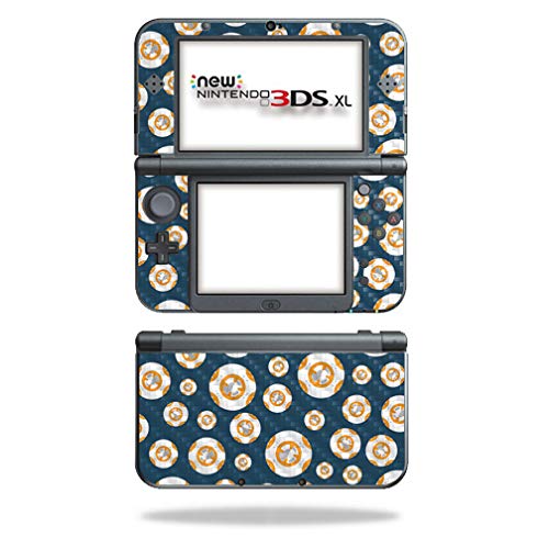 MightySkins Carbon Fiber Skin for Nintendo New 3DS XL (2015) - Mini Galaxy Bots | Protective  Durable Textured Carbon Fiber Finish | Easy to Apply  Remove  and Change Styles | Made in The USA