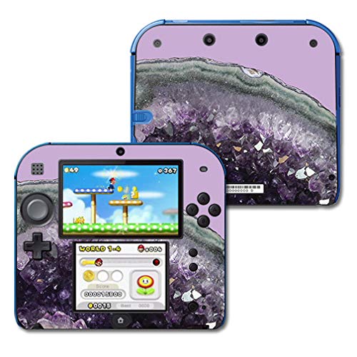 MIGHTY SKINS Nintendo 2DS Skin - Amethyst Agate Vinyl Decal Wrap, Durable & Unique, Easy to Apply, Model NI2DS-Amethyst Agate