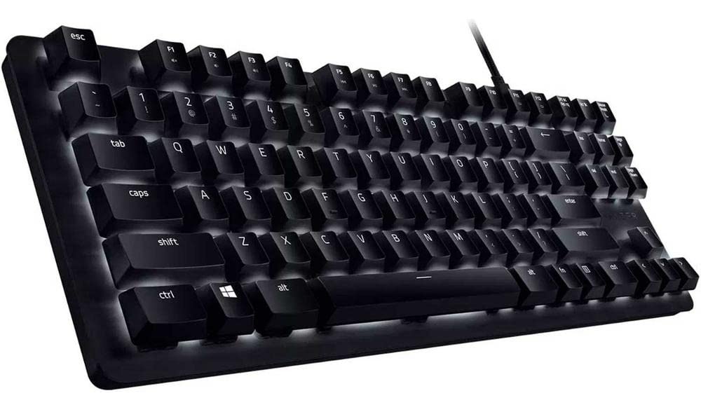 Razer BlackWidow Lite TKL Mechanical Keyboard - Orange Switches, Compact Design, White Key Lighting, Classic Black, Model RZ03-02640200-R3U1