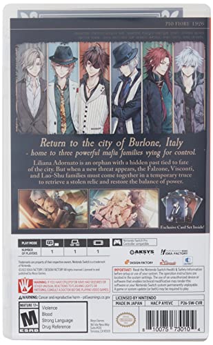 Aksys Piofiore: Episodio 1926 - Nintendo Switch Standard Edition, Model SW-37, Engaging Storyline, Adventure RPG