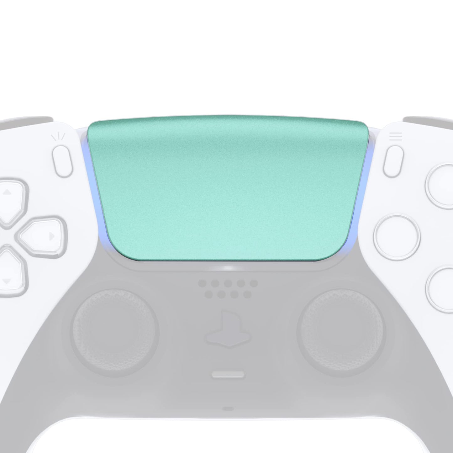 eXtremeRate Metallic Vista Green Touchpad Cover for PS5 Controller BDM-010/020 - Custom Replacement Part with Tool Included