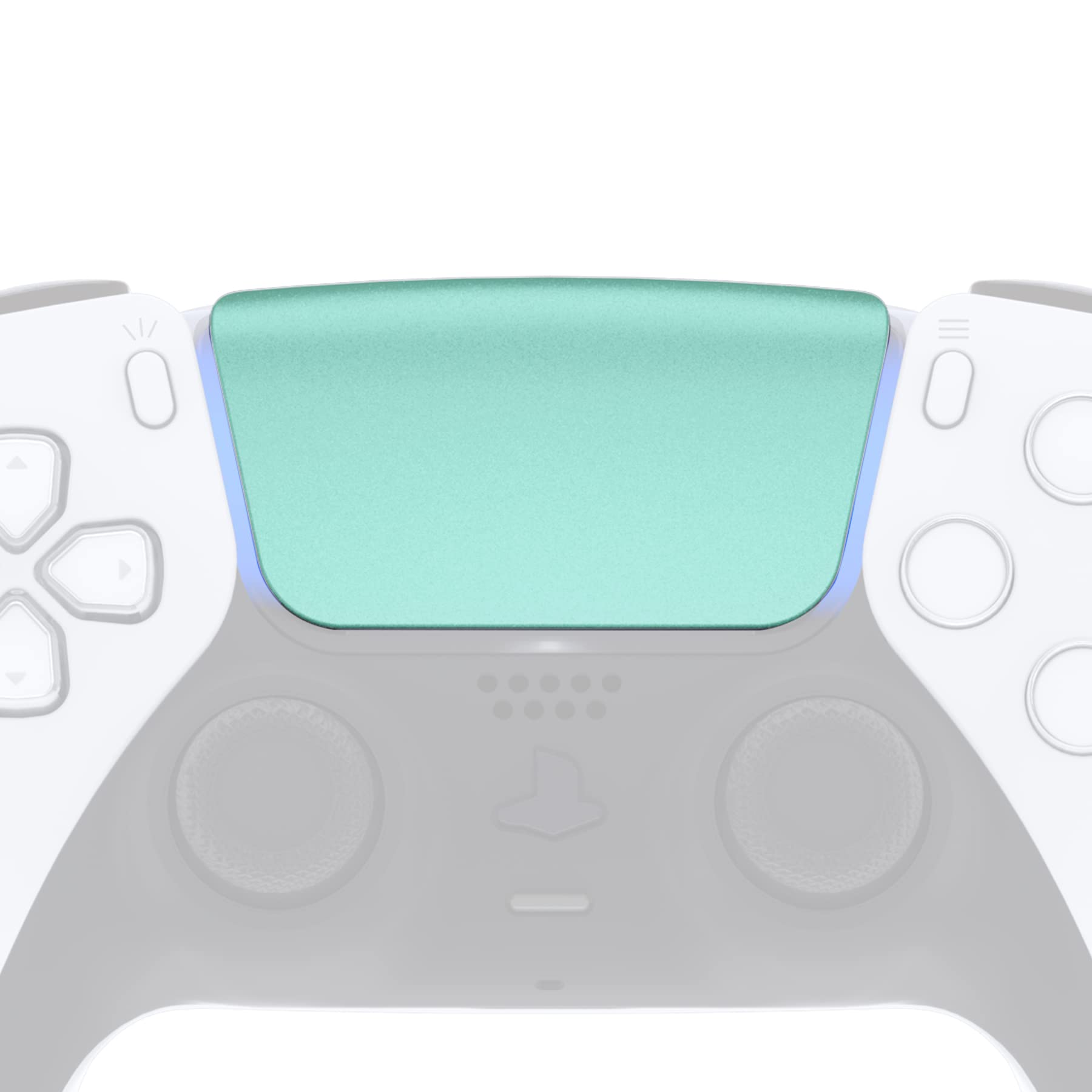 eXtremeRate Metallic Vista Green Touchpad Cover for PS5 Controller BDM-010/020 - Custom Replacement Part with Tool Included